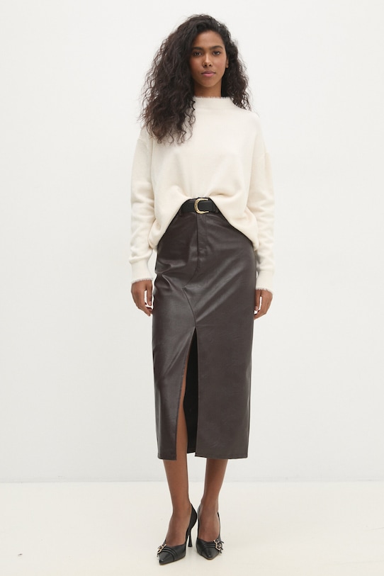 Answear.LAB sweter z wełną 2274.ilk beżowy WW25