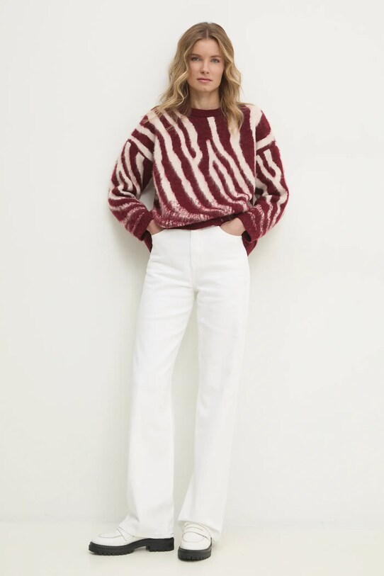 Answear Lab pulover sng.78.TJS burgundia WW25