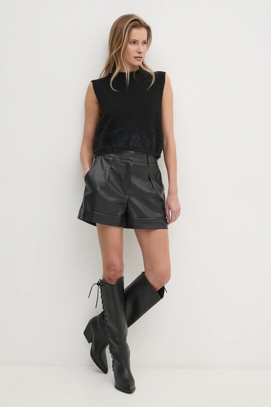 Answear Lab vesta cu lana CBGL3421.IKK negru WW25
