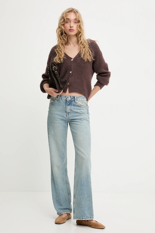 Answear Lab cardigan de lana LU61001.FLK maro WW25