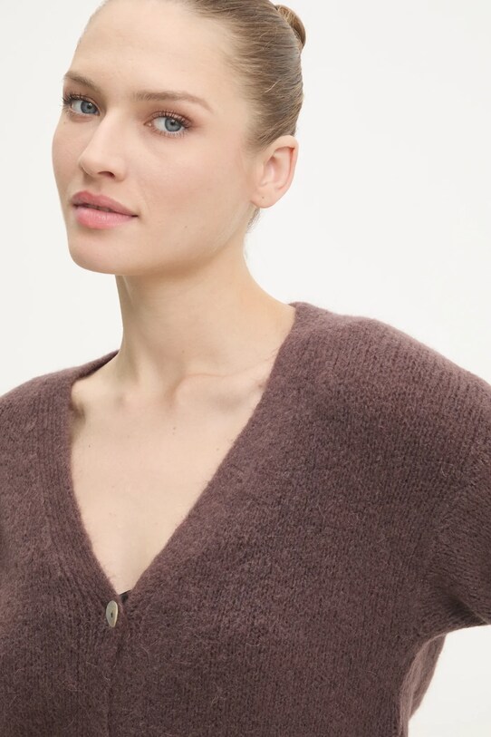 Кардиган с шерстью Answear.LAB коричневый LU61001.FLK