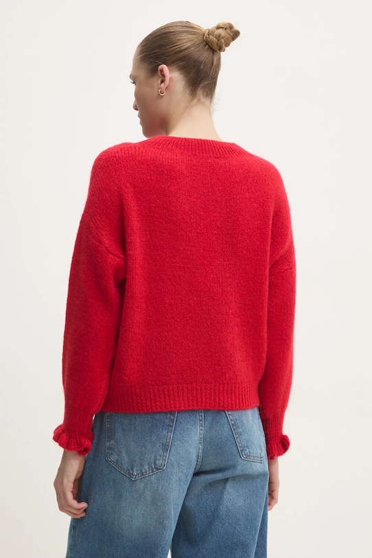 Odzież Answear.LAB sweter z domieszką wełny LU61002.FLK czerwony