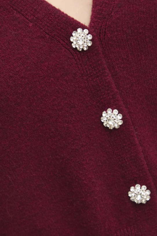 Answear Lab cardigan CBCR3521.ikk burgundia