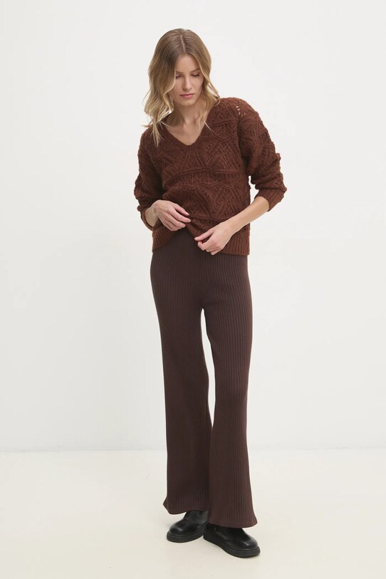Answear.LAB sweter z wełną mj85232.fos brązowy WW25