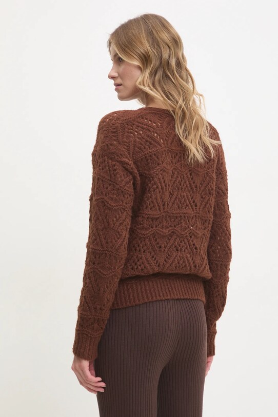 Odzież Answear.LAB sweter z wełną mj85232.fos brązowy