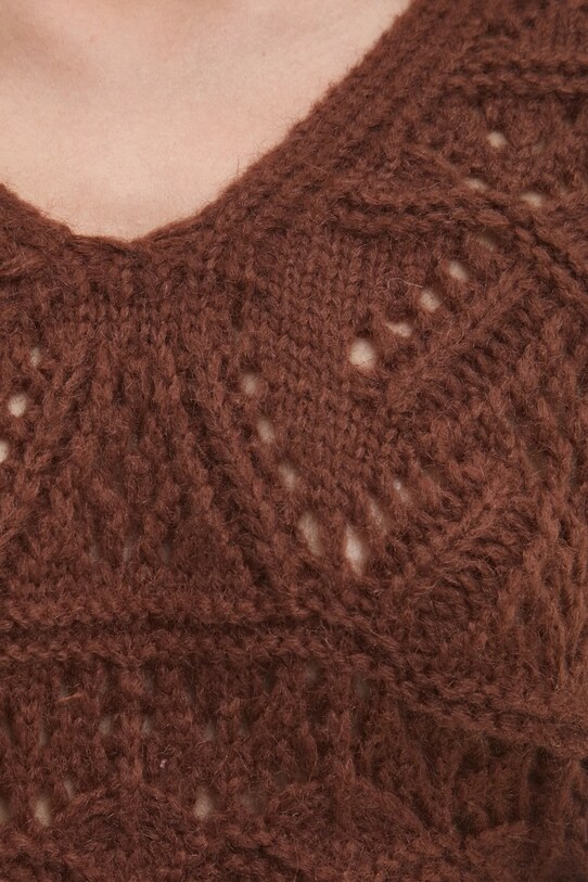 Answear.LAB sweter z wełną mj85232.fos brązowy