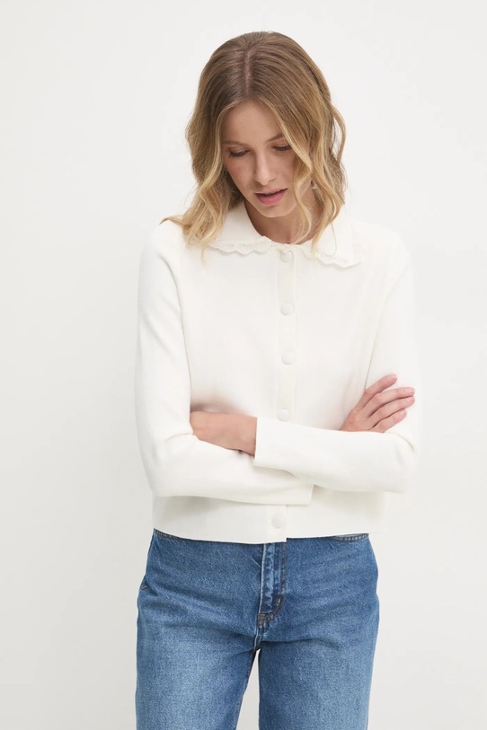 Одяг Кардиган з вовною Answear.LAB mj95526.fos бежевий