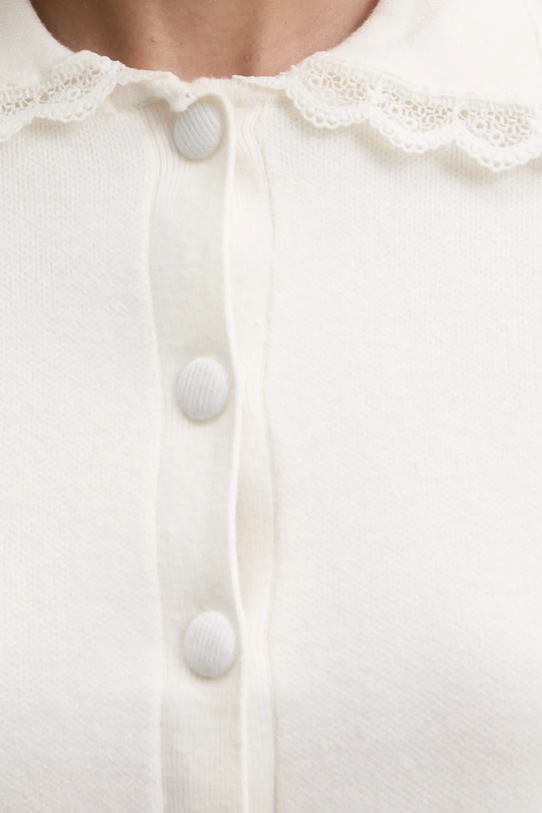 Кардиган з вовною Answear.LAB mj95526.fos бежевий