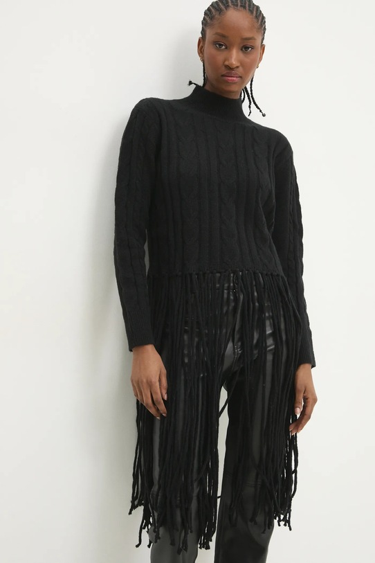 Answear Lab pulover grosime medie negru 8295.fos