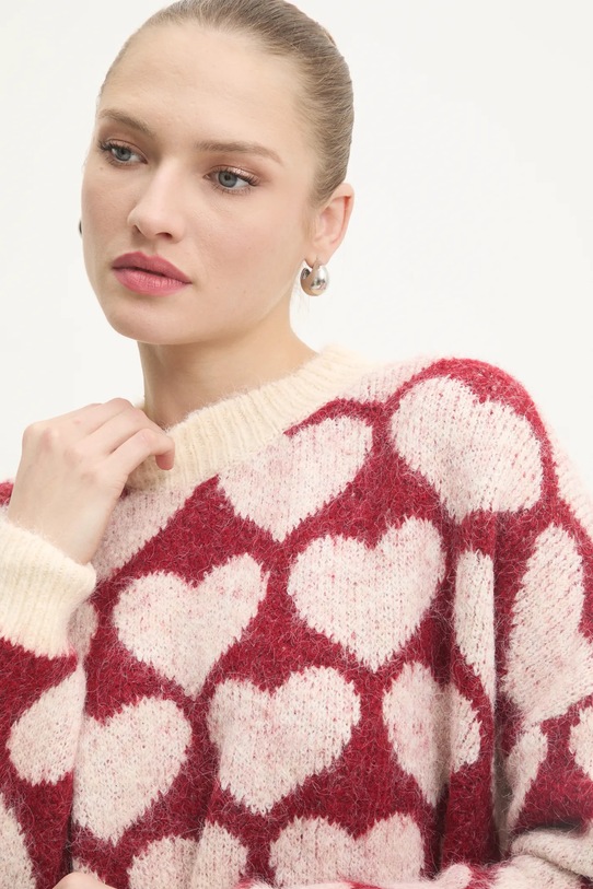 Светр з вовною Answear.LAB бордо 7207.fos