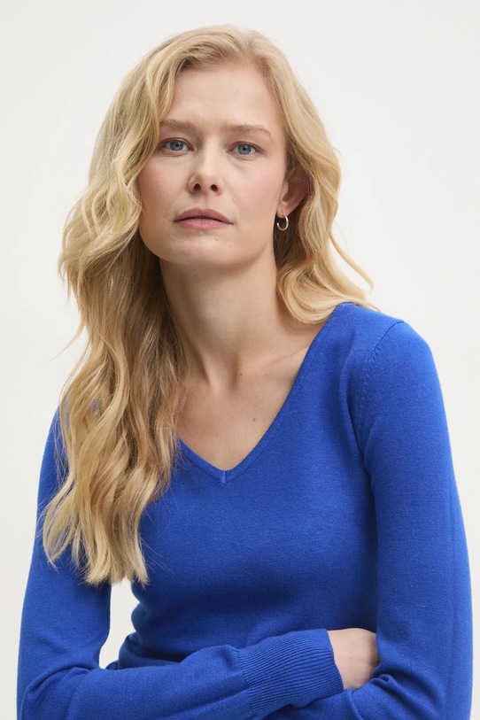 Answear Lab pulover de cașmir albastru ASF2620.1.FLK