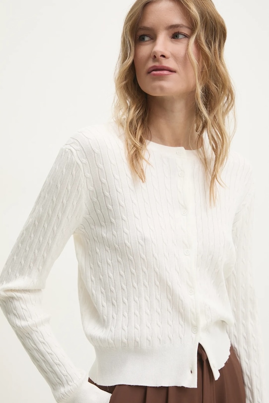 Answear.LAB kardigan pozostałe biały L1597.hlk