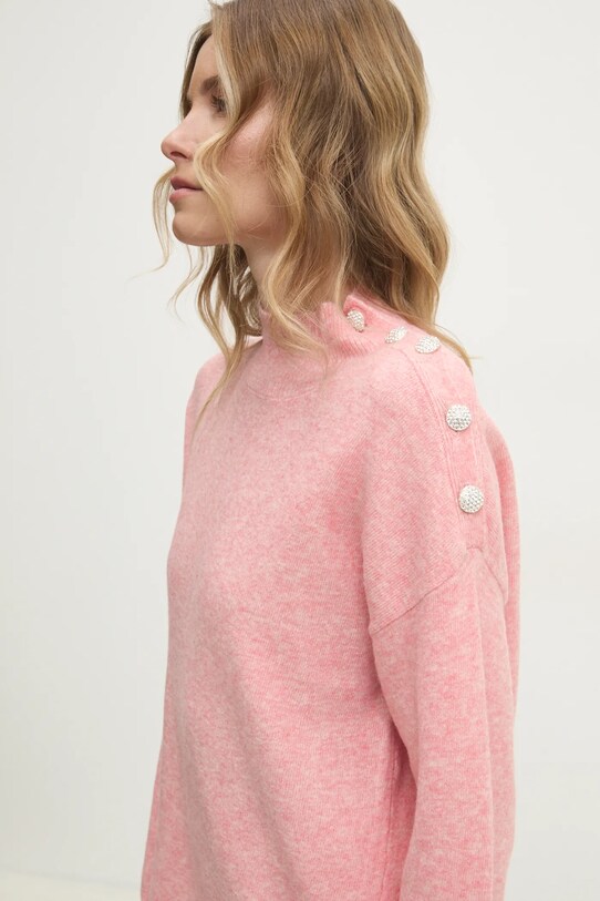 Светр з вовною Answear.LAB oversize рожевий DL368.hos