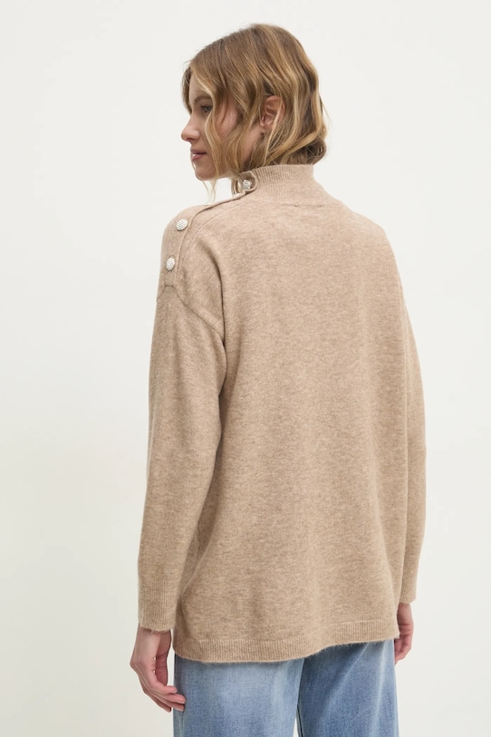 Odzież Answear.LAB sweter z wełną DL368.hos brązowy