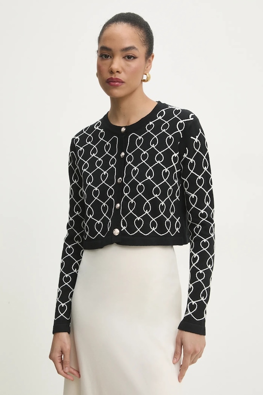 Answear.LAB cardigan a maglia fine nero 14663.ILK