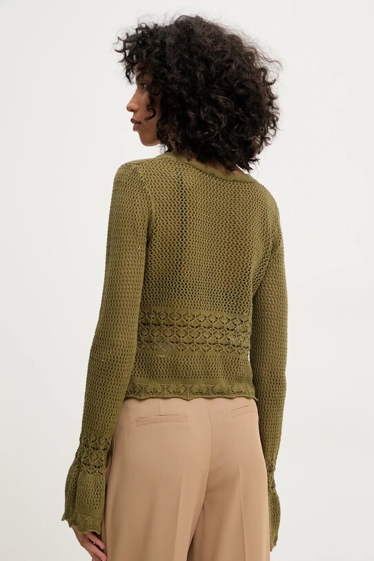 Ρούχα Βαμβακερή ζακέτα Answear.LAB LKC.125BRETANGEC.ums πράσινο