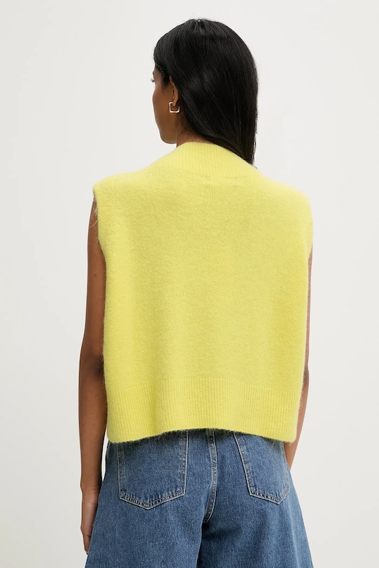 Îmbrăcăminte Answear Lab vesta cu lana ZD0042.HLK galben