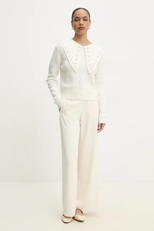 Answear Lab maglione in lana 4413.fos beige WW25
