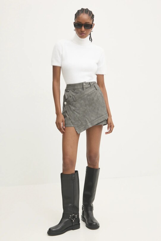 Answear Lab fustă-pantalon sng.48.tos gri WW25