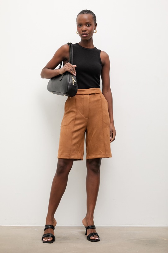 Kraťasy Answear.LAB high hnědá sng.68.tos
