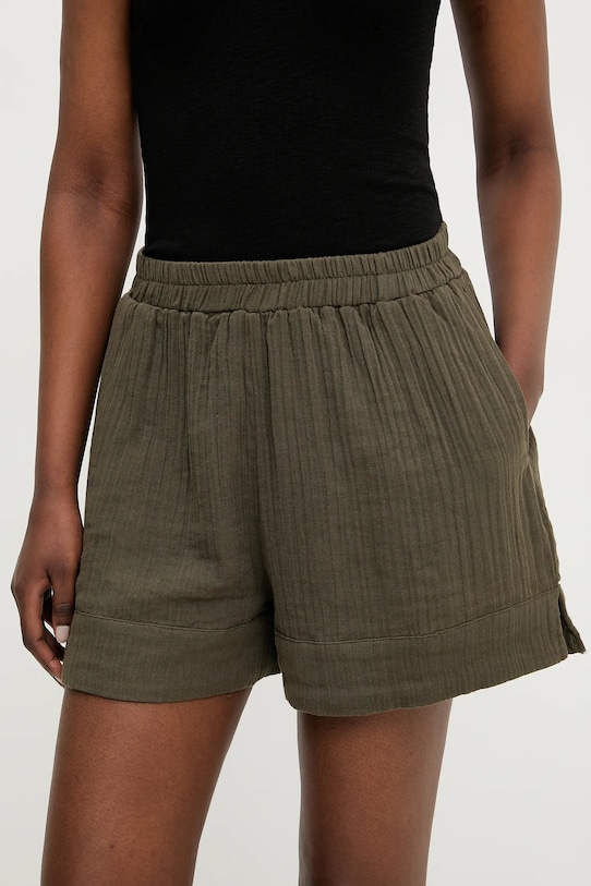 Answear Lab pantaloni scurti din bumbac bumbac verde LSRT.659BILLYKHA.UMS