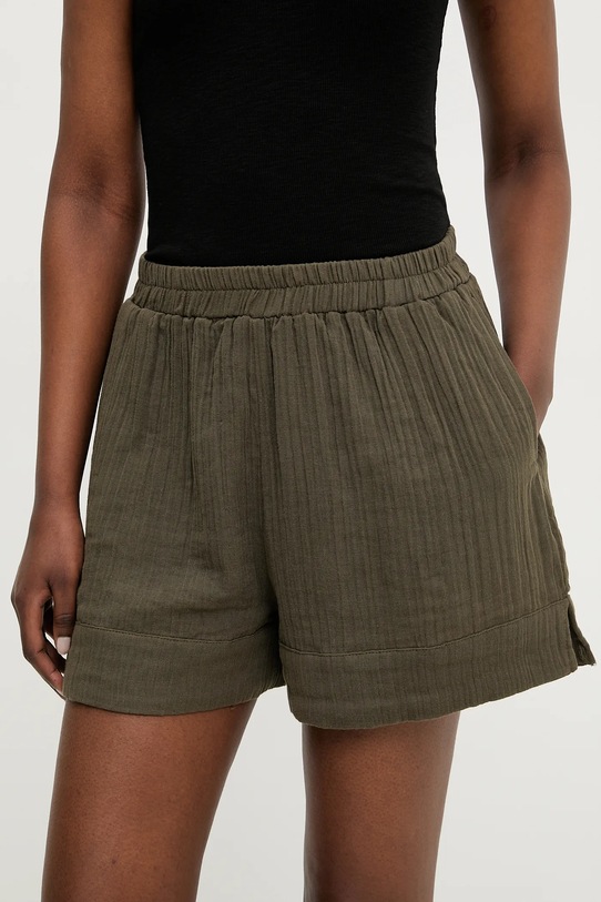 Answear.LAB szorty bawełniane bawełna zielony LSRT.659BILLYKHA.UMS