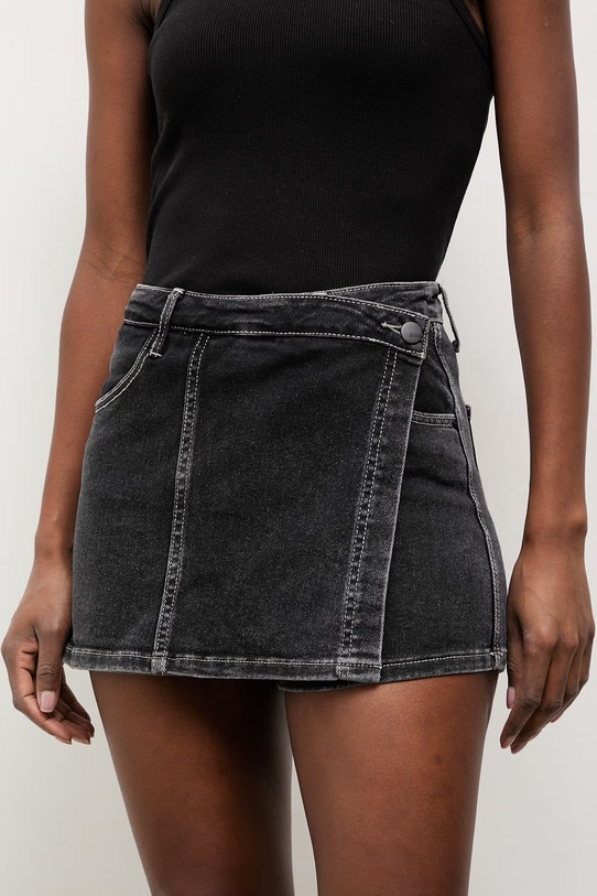 Answear.LAB szorty jeansowe czarny rd2815.3.FKK