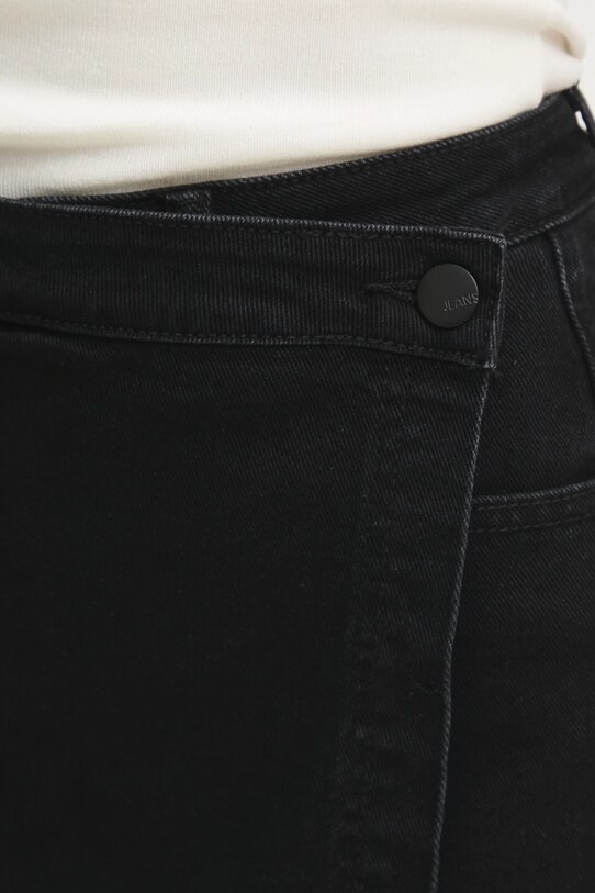 Answear Lab pantaloni scurti jeans negru rd2815.2.FKK