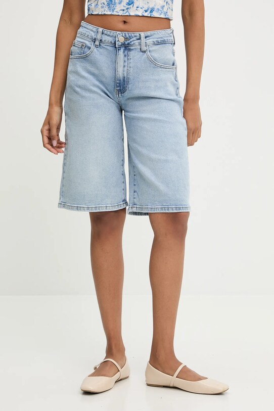 Answear Lab pantaloni scurti jeans jeans albastru RD7326.flk
