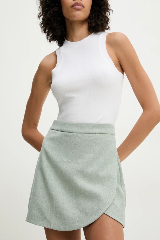 Answear Lab fustă pantaloni panza turcoaz PC117.HWK