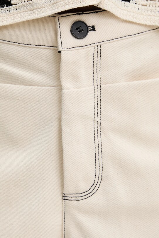 Answear Lab pantaloni scurti jeans bej LC240317.hos
