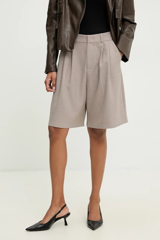 Шорты Answear.LAB с эластаном бежевый 68811.hos