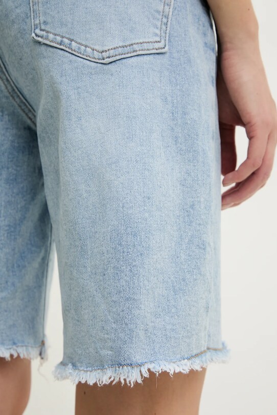 Answear Lab pantaloni scurti jeans albastru KS2113.ms
