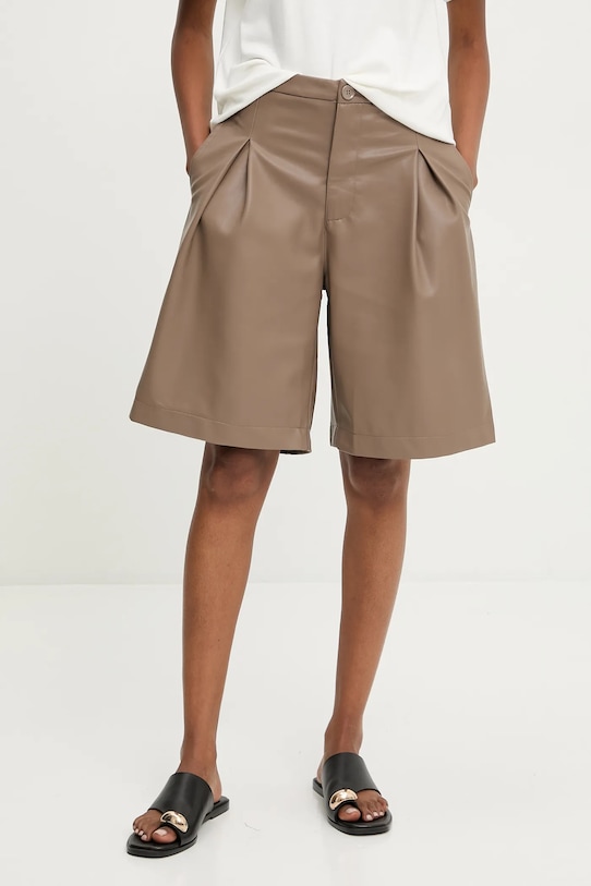 Answear Lab pantaloni scurti panza bej 5323.IKK