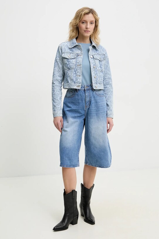 Answear Lab pantaloni scurti jeans 31806.ios albastru WW25