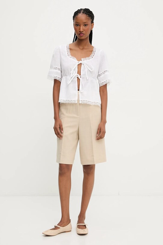 Answear Lab pantaloni scurti B9840.flk bej WW25