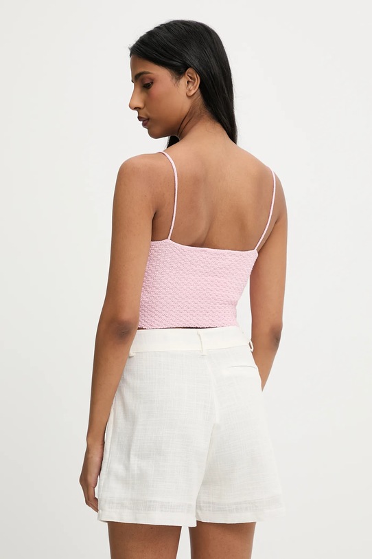 Answear Lab pantaloni scurti din bumbac alb 10256.tos