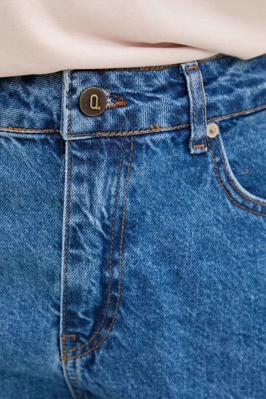 Answear Lab pantaloni scurti jeans albastru 19803.tos