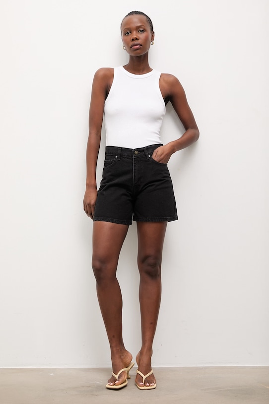 Džínové šortky Answear.LAB 424.tos černá WW25