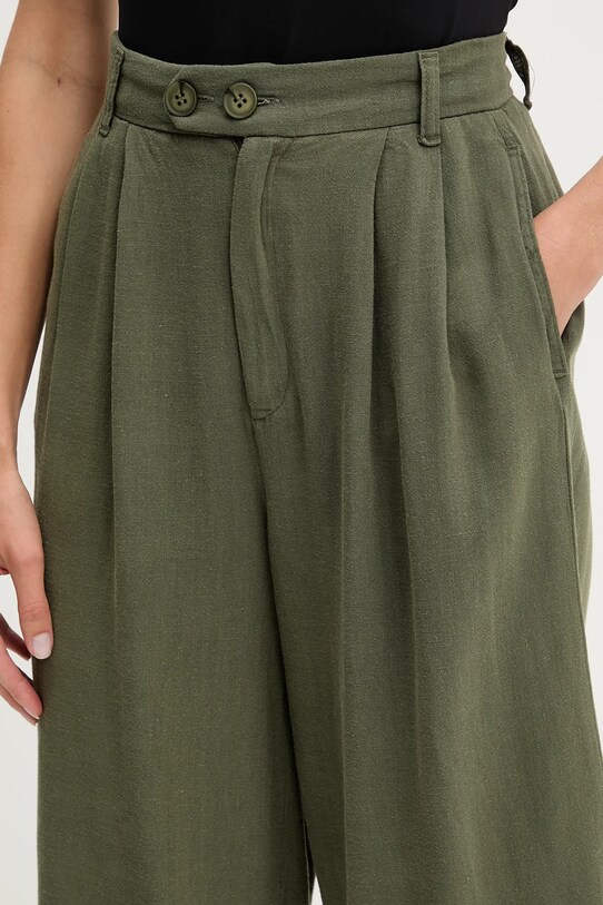 Lněné kraťasy Answear.LAB zelená BS3058.tos