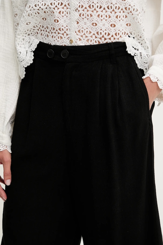 Lněné kraťasy Answear.LAB černá BS3058.tos