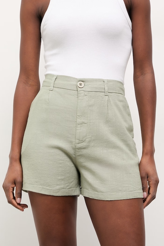 Answear.LAB szorty tkanina zielony BS3048.tos
