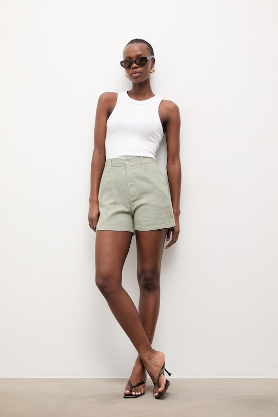 Answear.LAB szorty BS3048.tos zielony WW25