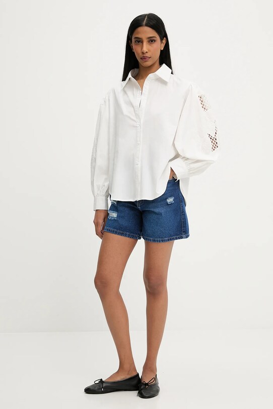 Answear.LAB szorty jeansowe BS305702.tos granatowy WW25