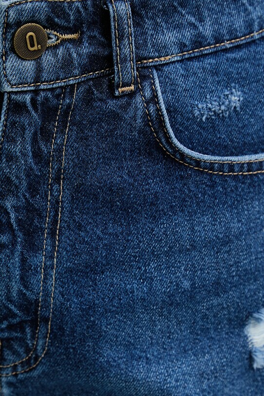 Answear.LAB szorty jeansowe granatowy BS305702.tos