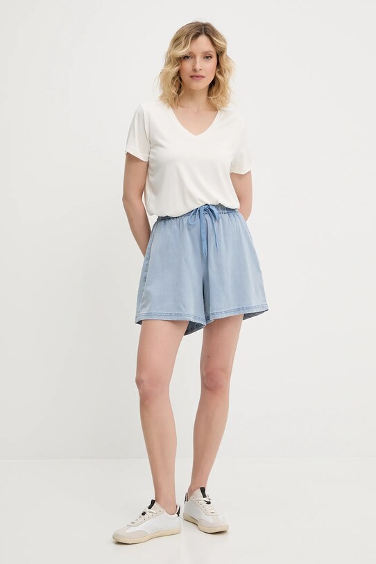 Answear Lab pantaloni scurti 4020.ios albastru WW25