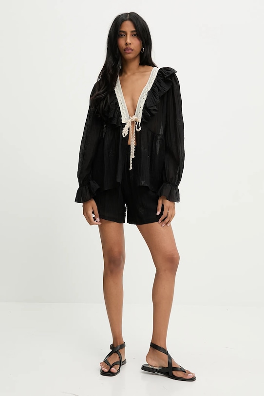 Answear Lab pantaloni scurti 93235.iak negru WW25