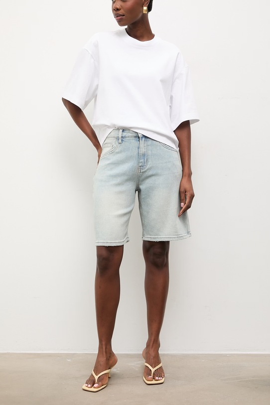 Answear.LAB szorty jeansowe z elastanem niebieski KP282.2.hos