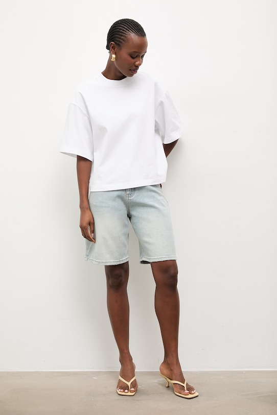 Answear.LAB szorty jeansowe KP282.2.hos niebieski WW25