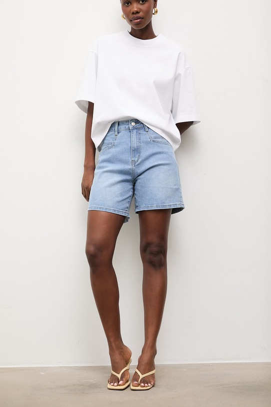 Τζιν σορτς Answear.LAB με ελαστάν μπλε SW.8543.hos